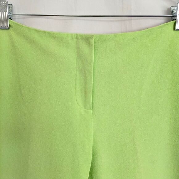 Lilly Pulitzer Green Stretch Pants Size 8 Floral Cuffs Stretchy 90's Retro - Picture 5 of 11